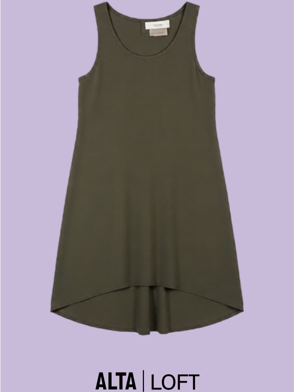 LOFT Olive Green Sleeveless Tank Tunic
